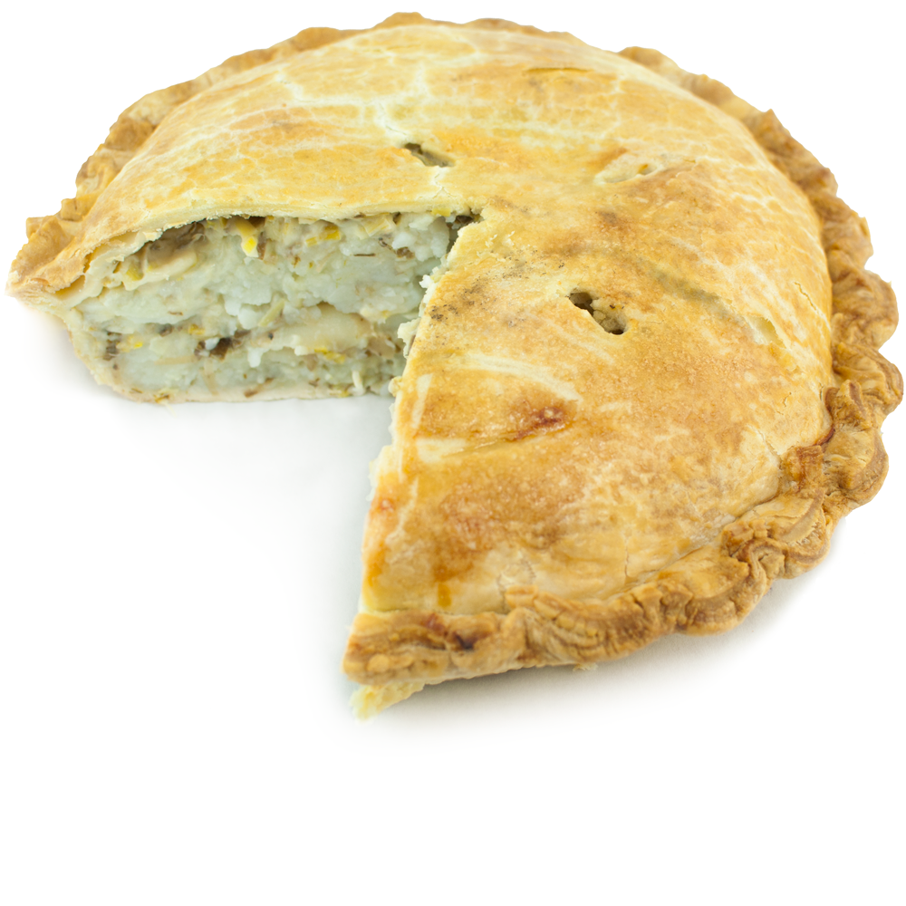 Sliced Gruyere, Leek & Potato Pie from The Pie Hole